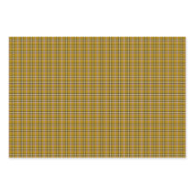 Harvest Gold Plaid Windowpane Pattern Retro