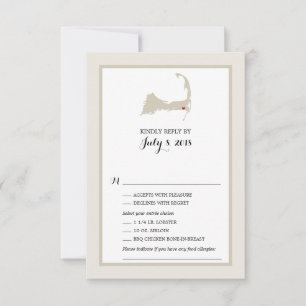 Harwich Cape Cod Map Menu RSVP de Casamento