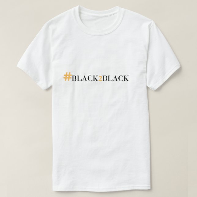 HASHTAG BLACK2BLACK T-Shirt (Frente do Design)