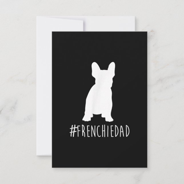 hashtag frenchie pai francês buldog pai (Frente)