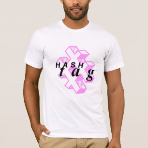 Hashtag Minimalista T-Shirt Trendy Social Media