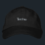 Hat Elegante do Boné Profissional de Texto Persona<br><div class="desc">Mostre a sua paixão pela educação com o nosso Teacher Text Embroiderado Cotton Hat. Perfeito para educadores que querem misturar conforto e estilo,  este chapéu é uma excelente adição ao seu guarda-roupa.</div>