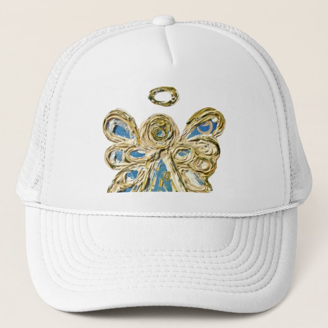 Hat ou Boné de Arte Personalizada do Angel Blue Gu (Frente)