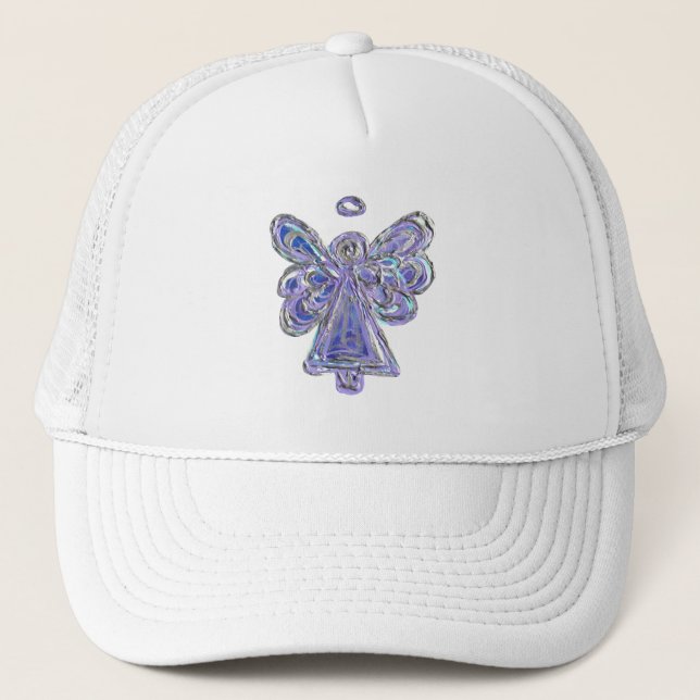 Hat ou Boné de Arte Personalizada do Angel Purple  (Frente)