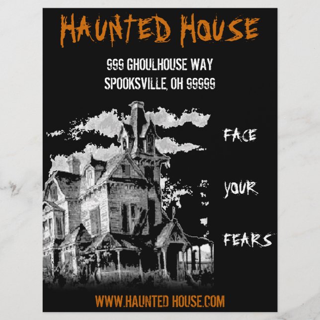 HAUNTED HOUSE FLYER (Frente)