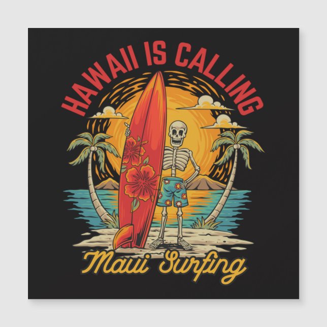 Havaí Está Chamando Vibes de Surf da Ilha Maui  (Frente)