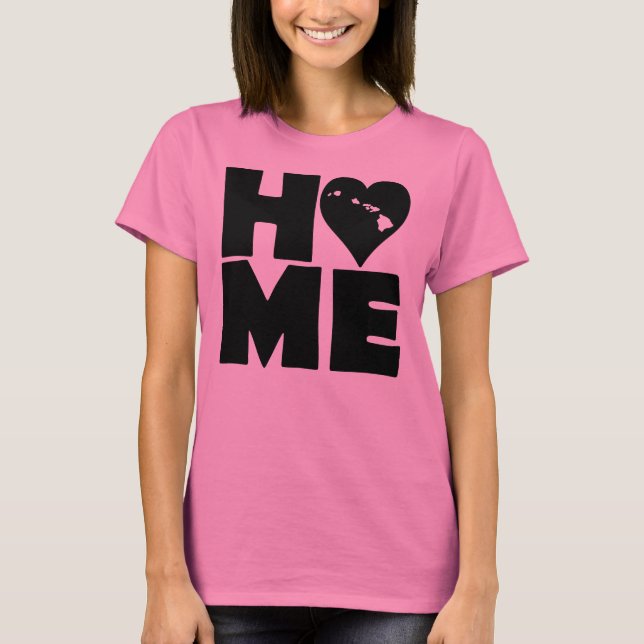 Havaí Home Heart State Tees T-Shirt (Frente)