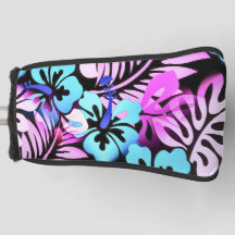 Havaí - Padrão Tropical Rosa Azul Aqua Azul