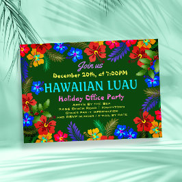Havaiano do Partido do Luau Hibiscus Convites