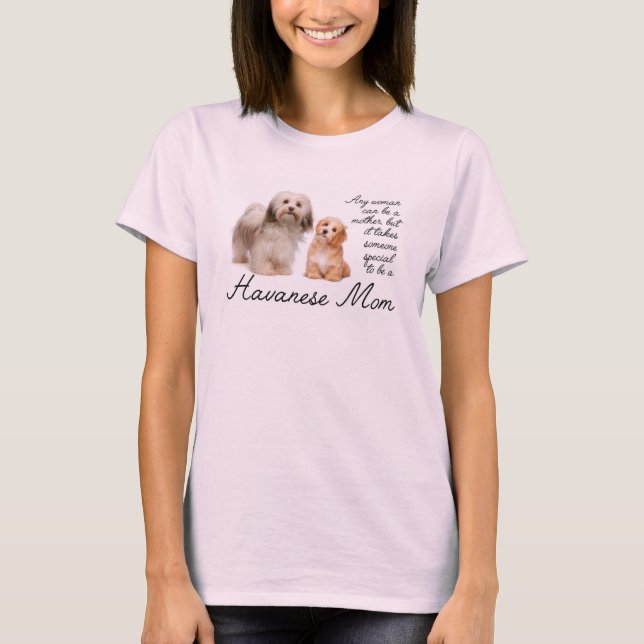 Havanese Mãe T-Shirt (Frente)