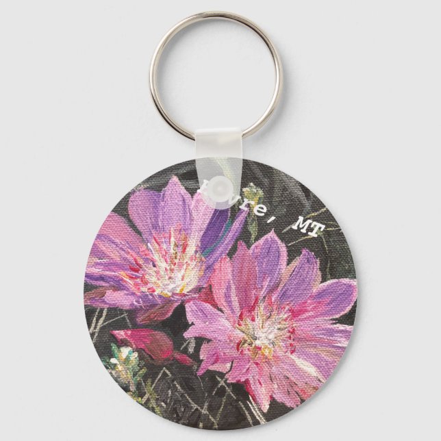 Havre, MT Bitterroot botão chaveiro (Frente)