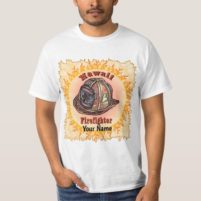 Hawaii Firefighter  t-shirt  (Frente)