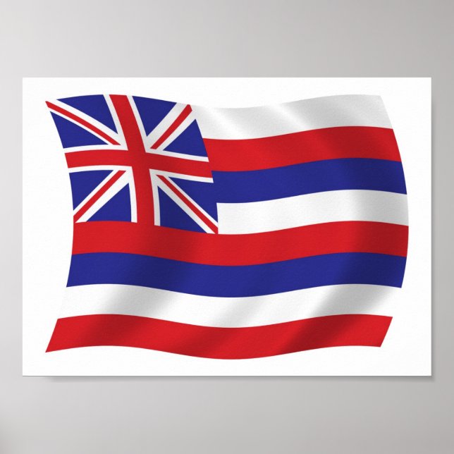 Hawaii Flag Poster (Frente)
