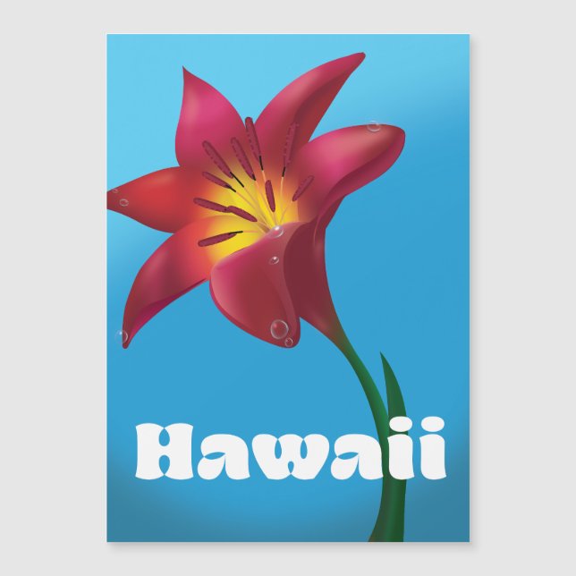 Hawaii Flower Viagem impressão (Frente)