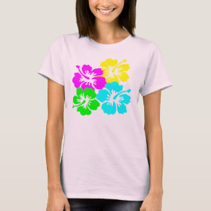 Hawaii Flowers T-Shirt Colorido do Havaí