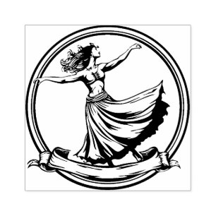 Hawaii Hula Dancer - Carimbo de Borracha