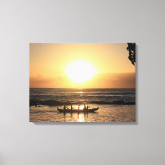 Hawaii Sunset 3 Peece Canvas