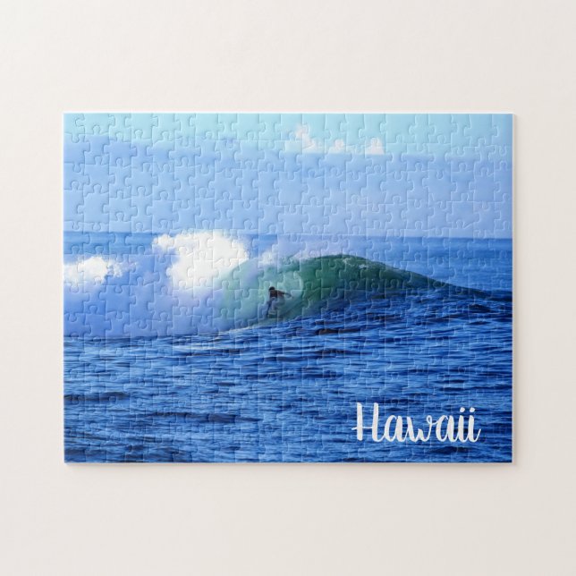 Hawaii Surfer Jigsee Quebra-cabeça Gift Idea Ocean (Horizontal)
