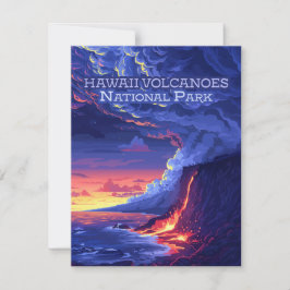 Hawaii Volcanoos National Park Big Island Card