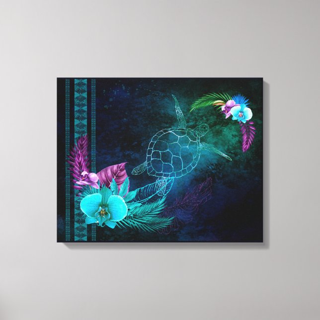 Hawaiian Dreams Wide Canvas Print (Frente)