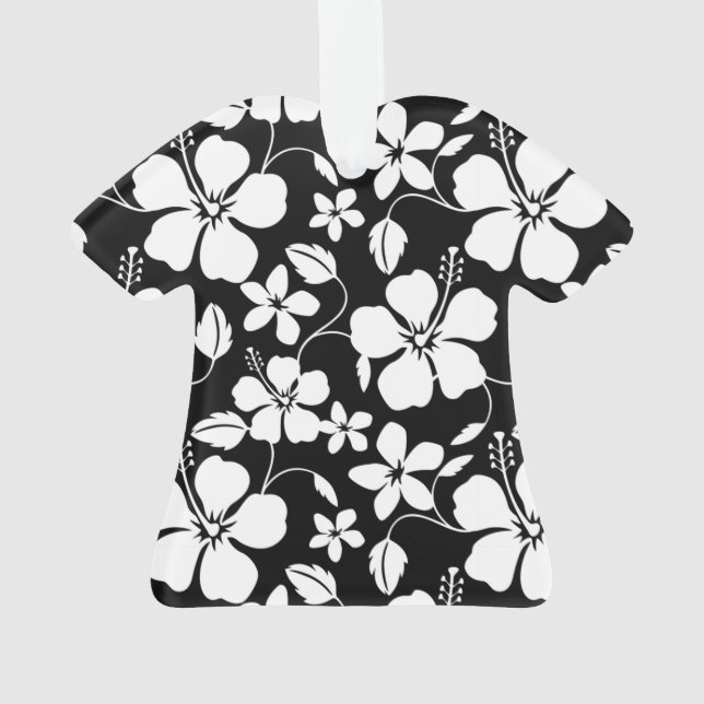 HAWAIIAN HULA (HIBISCUS) ORNAMENTO NEGRO (Verso)