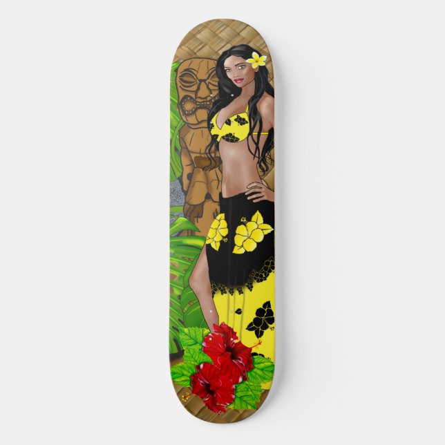 Hawaiian Mix Skateboard (Frente)