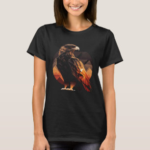 Hawk Geométrico Sunsetb Graphic Camisetas para Hom