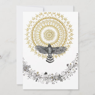 Hawk Sonha Grande Cartão de Nota Plana Grande