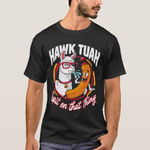 Hawk Tuah cuspiu naquela famosa camiseta clássica