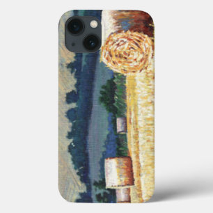 Haybales no óleo do montanhês em canvas