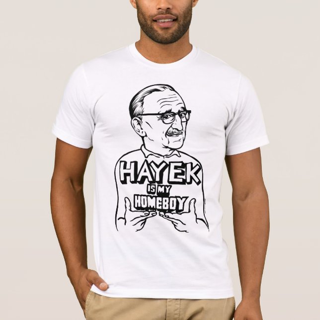 Hayek é meu t-shirt do ficar em casa (Frente)