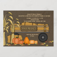 Hayrides para o convite da venda