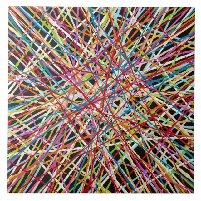 Haystack em Red 6 x 6 Azulejo cerâmico (Frente)