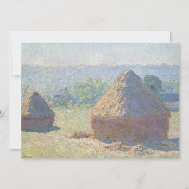Haystacks End of Summer Claude Monet (Frente)