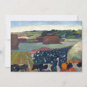 Haystacks na Bretanha   Paul Gauguin