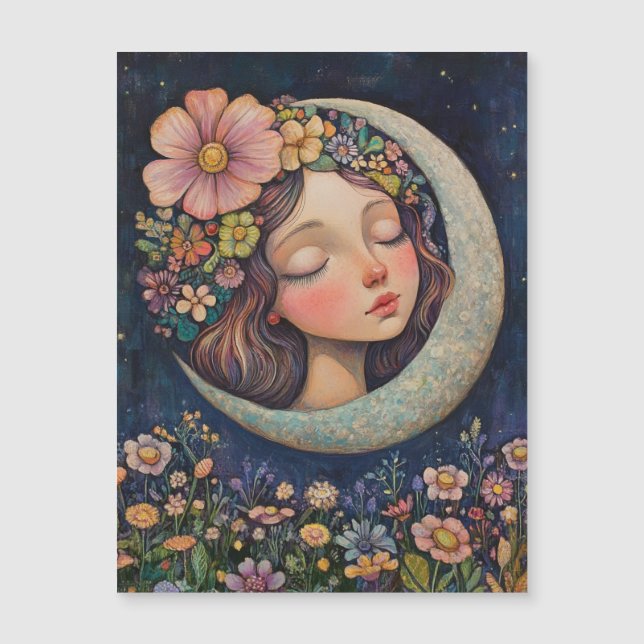 Headdress Floral & Crescent Moon (Frente)