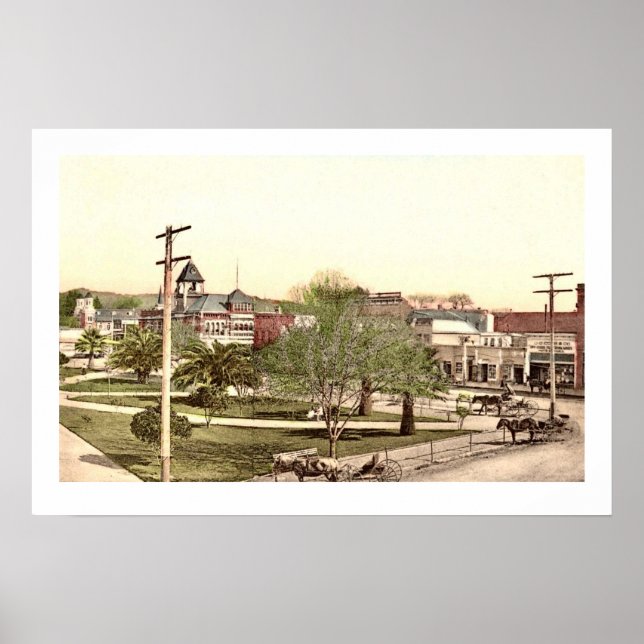 Healdsburg Town Center Poster Impressão (Frente)