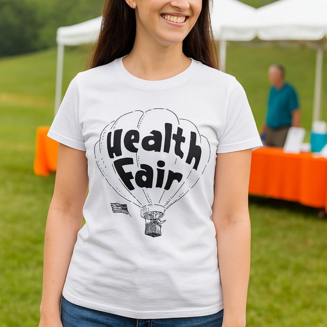 Health Fair Balloon Womens T-Shirt (Criador carregado)