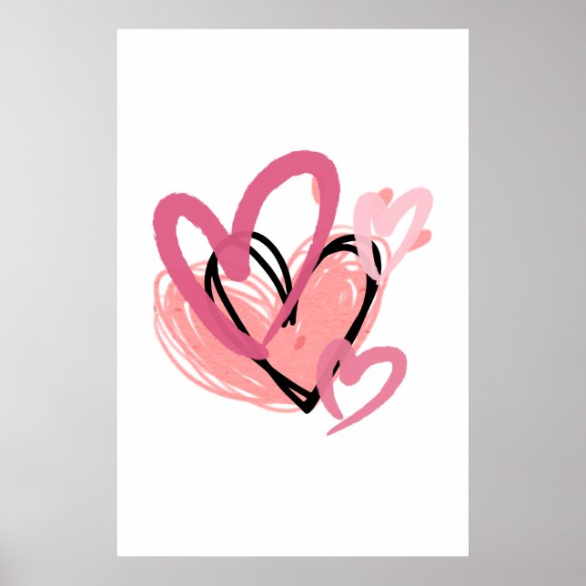 Heart Art Impressão (Frente)