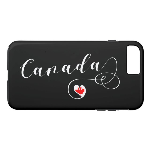 Heart Canada Cell Capa de telefone, canadense Flag (Verso (Horizontal))