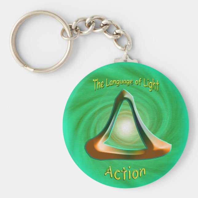 Heart Chakra - Símbolo de Ação Chaveiro (Frente)