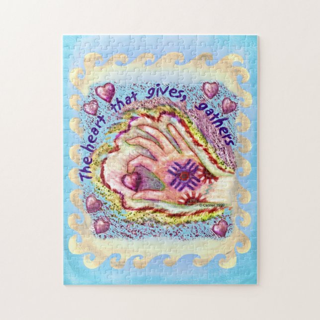 Heart Doe quebra-cabeça de quebra-cabeça cristão (Vertical)