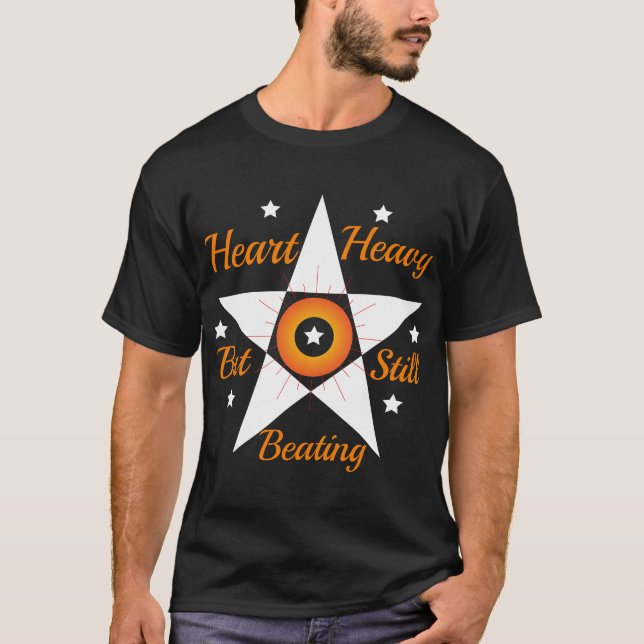 HEART HEAVY Basic Dark T-Shirt (Frente)