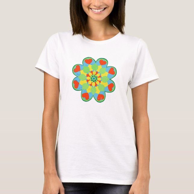 Heart Mandala T-Shirt (Frente)