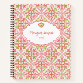 Heart Pattern Notebook – Customize Interior Pages