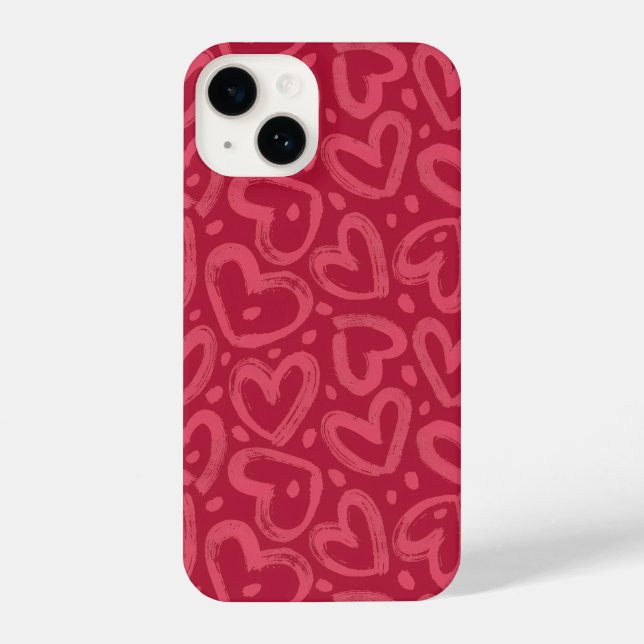 Heart Pattern Phone Case (Verso)