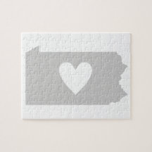 Heart Pennsylvania Jigsee Quebra-cabeça