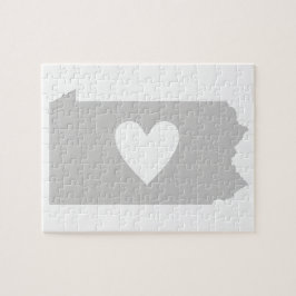 Heart Pennsylvania Jigsee Quebra-cabeça