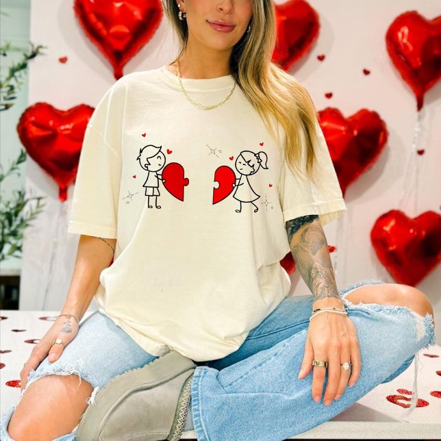 Heart puzzle T-shirt (Criador carregado)
