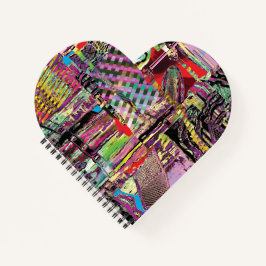 Heart Shaped Spiral Notebook – Urban Fractals
